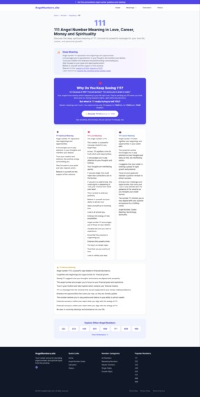 Angel Numbers Site – screenshot 6