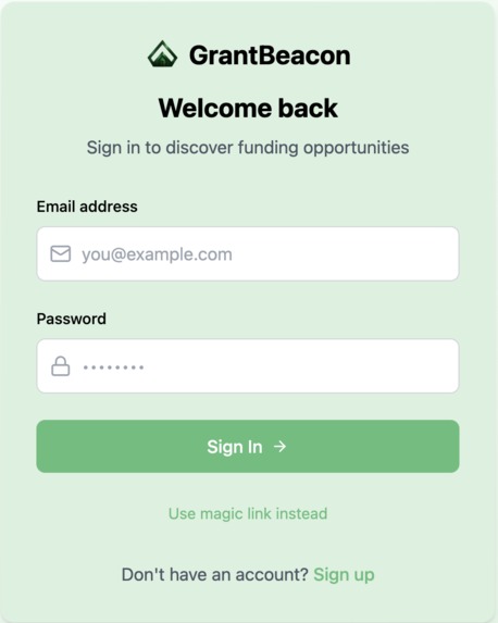 GrantBeacon – screenshot 3
