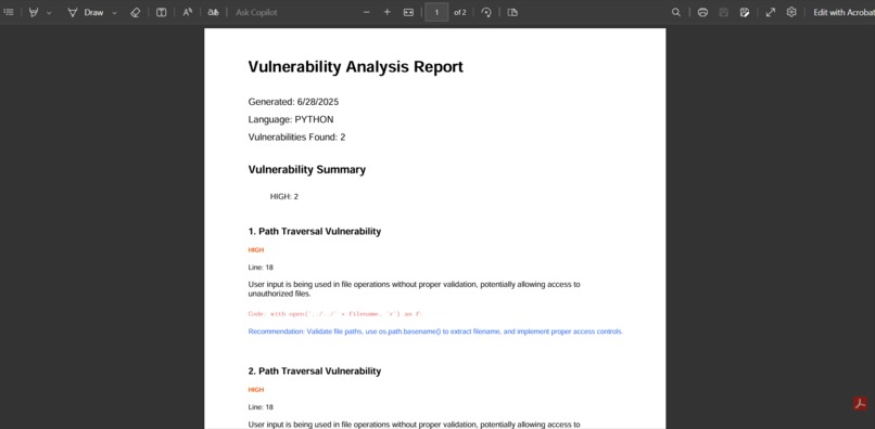 AI Vulnerability Pattern Generator – screenshot 7