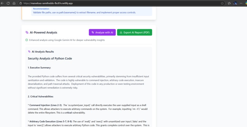 AI Vulnerability Pattern Generator – screenshot 8