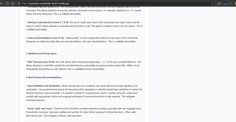 AI Vulnerability Pattern Generator – screenshot 9