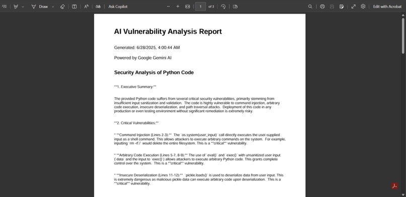 AI Vulnerability Pattern Generator – screenshot 13