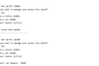 Financial literacy game
