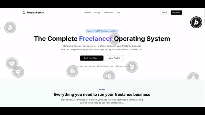 FreelancerOS – screenshot 1