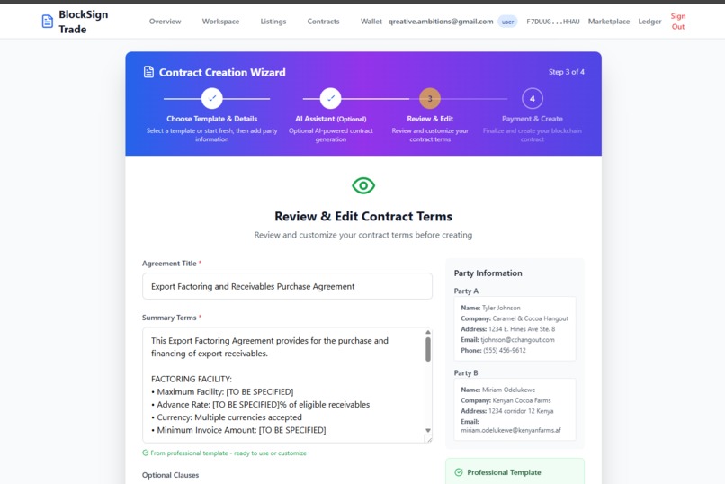 BlockSign Trade – screenshot 9