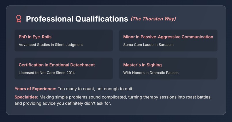 Dr. Thorsten - Your Unqualified Digital Therapist – screenshot 2