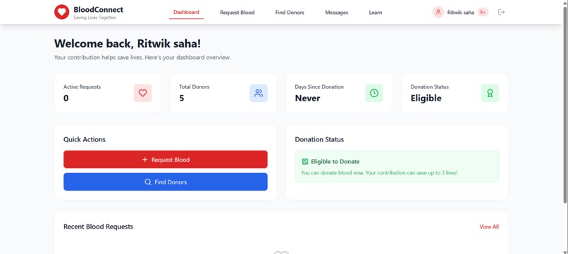 Blood Donation Management System – screenshot 1