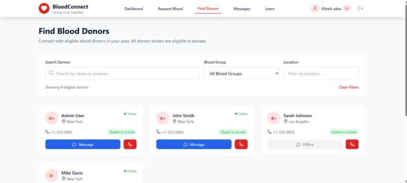 Blood Donation Management System – screenshot 3