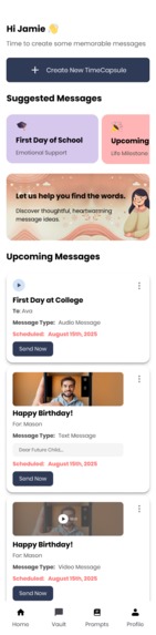 Time Capsule-Messages that Grow with your child.  – screenshot 1