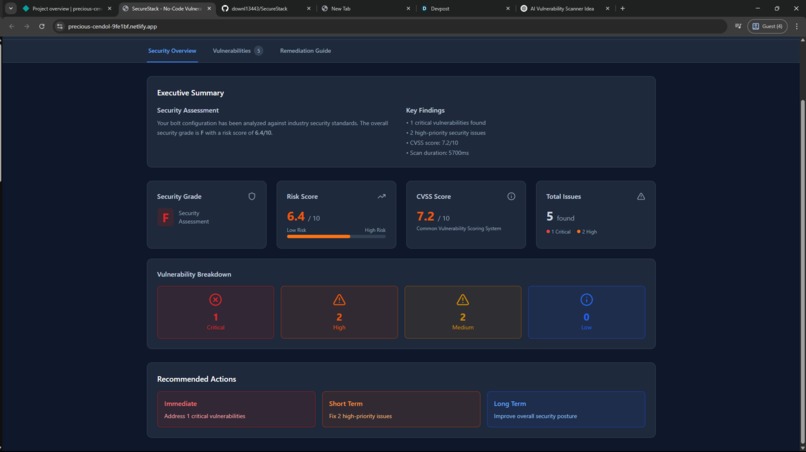 SecureStack – screenshot 1