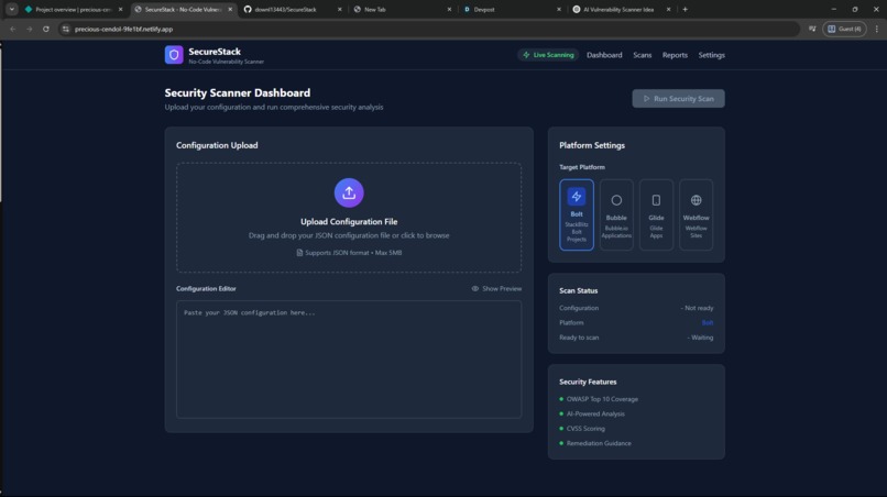 SecureStack – screenshot 2