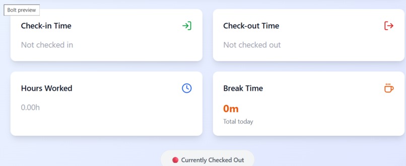 Attendance Management System  – screenshot 2