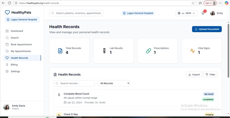 HealthyPals: AI-Powered Emergency & Hospital System – screenshot 7