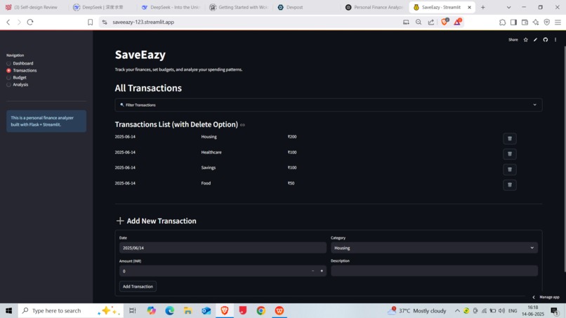 SaveEazy – screenshot 1