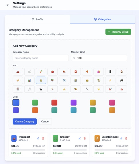 Expenses tracker  – screenshot 4
