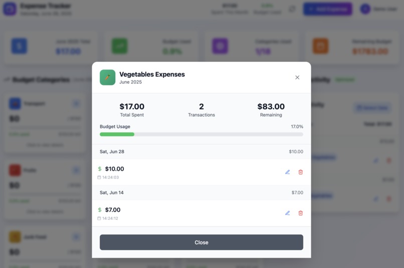 Expenses tracker  – screenshot 3
