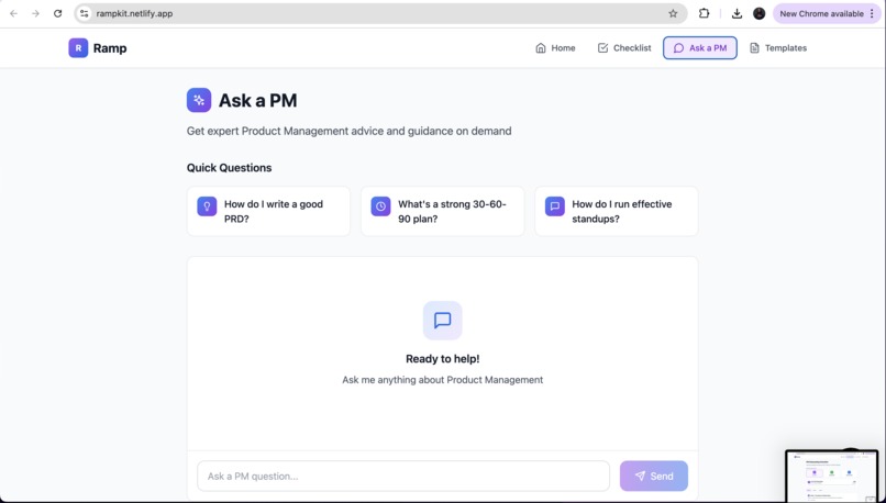 Ramp - Smart Onboarding Product Manager Platform – screenshot 1