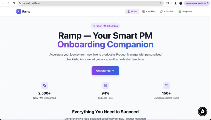 Ramp - Smart Onboarding Product Manager Platform – screenshot 3