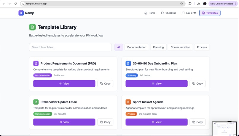Ramp - Smart Onboarding Product Manager Platform – screenshot 4