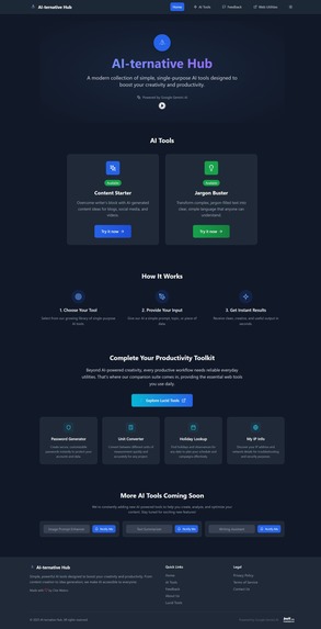 AI-ternative Hub – screenshot 3