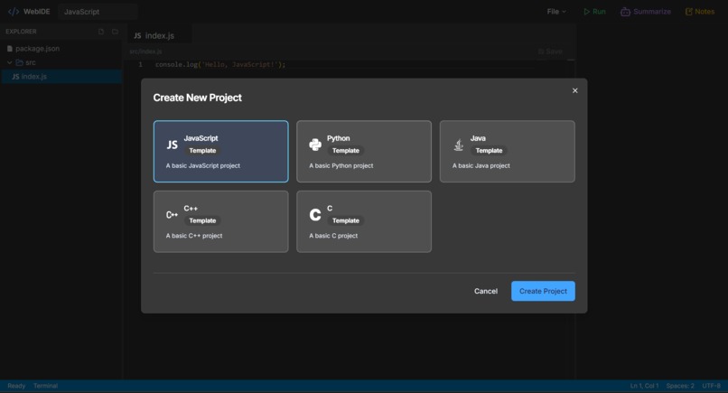 Personalized-IDE – screenshot 2