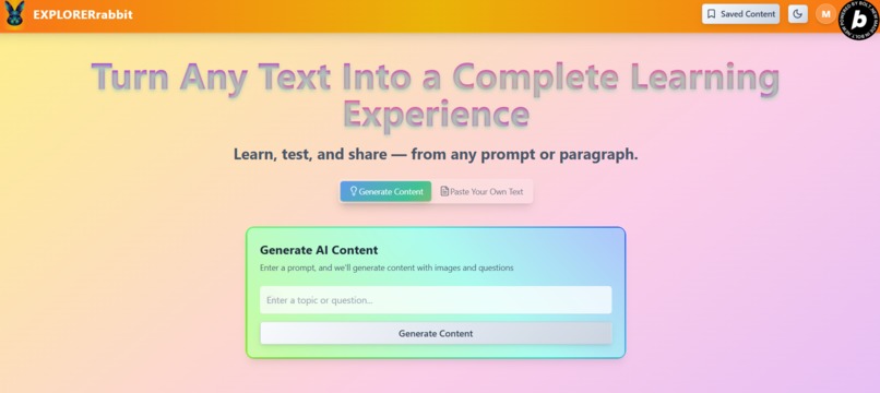 EXPLORERrabbit – screenshot 1