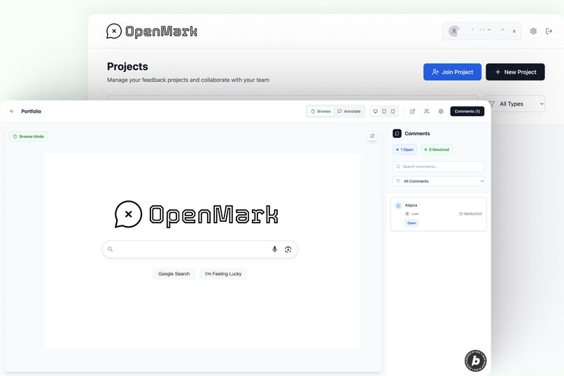 OpenMark – screenshot 1