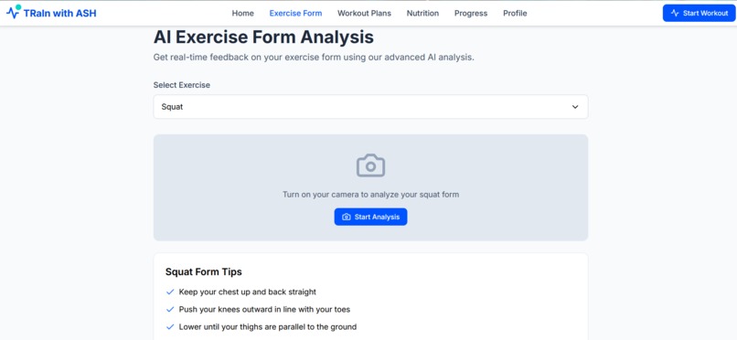 AI-Powered Personal fitness innovation app – screenshot 1
