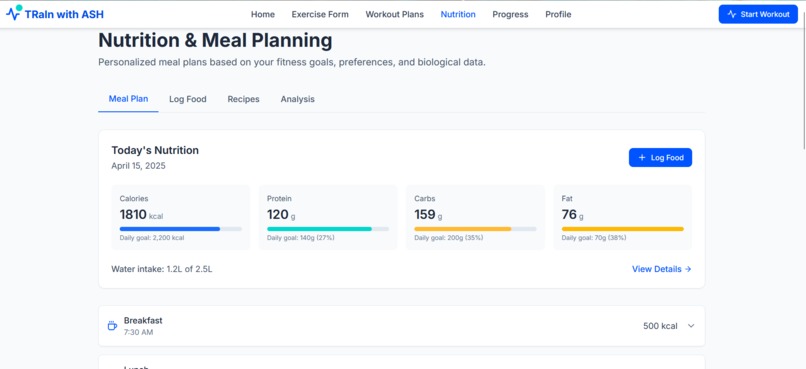 AI-Powered Personal fitness innovation app – screenshot 4