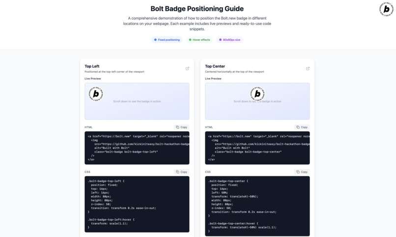 Bolt Badge Positioning Guide – screenshot 1