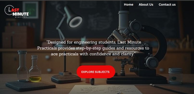 Last Minute Practicals – screenshot 1
