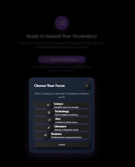 WORDUP – screenshot 1