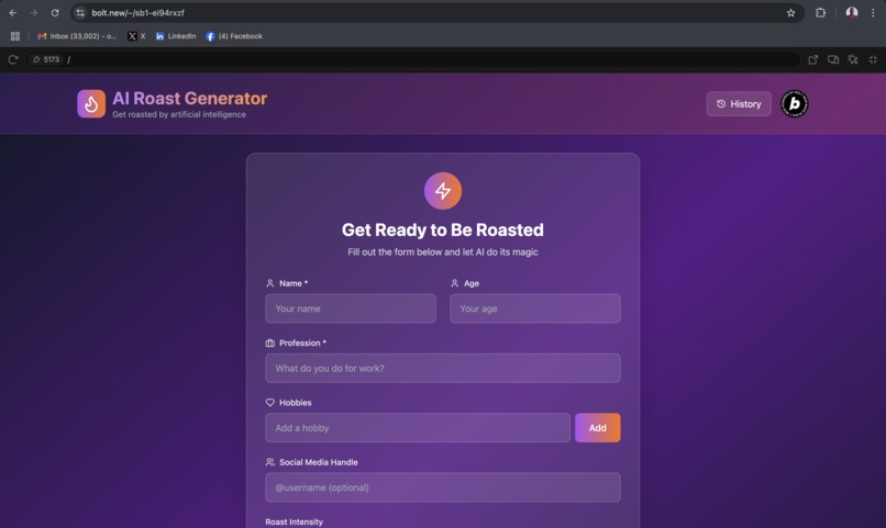 AI Roast Generator – screenshot 1