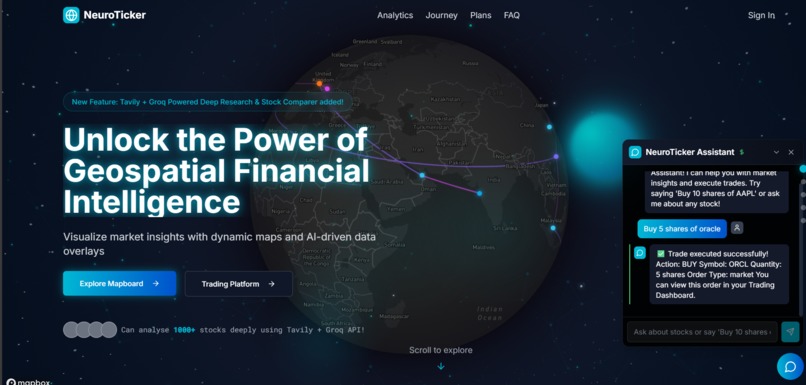 FinAgentAI - An Enhanced NeuroTicker Platform – screenshot 1