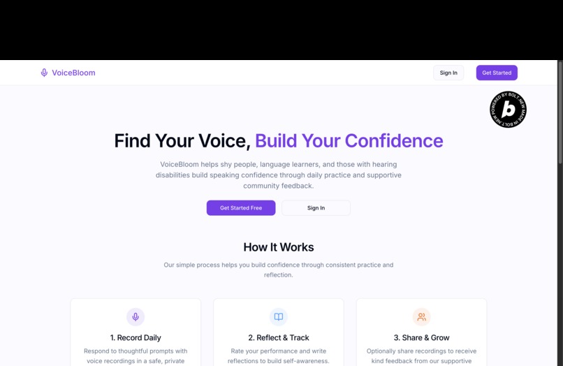 VoiceBloom – screenshot 1