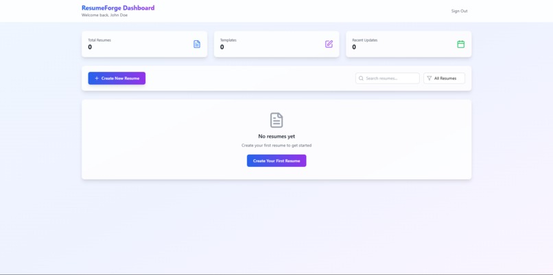 ResumeForge – screenshot 1