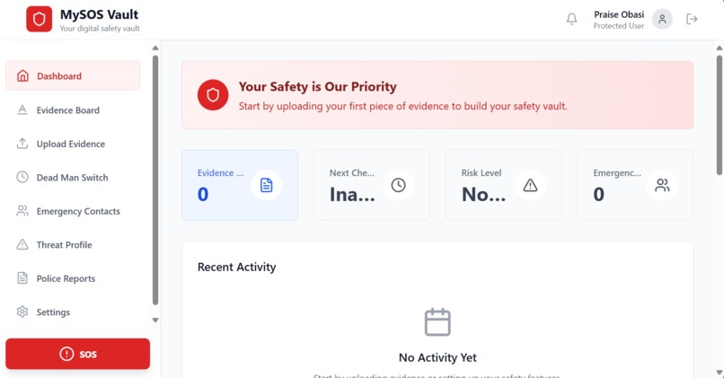 My SOS Vault – screenshot 2