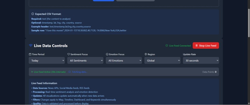 GeoSentiment Lens-Interactive Sentiment & Geo-Mapping – screenshot 2