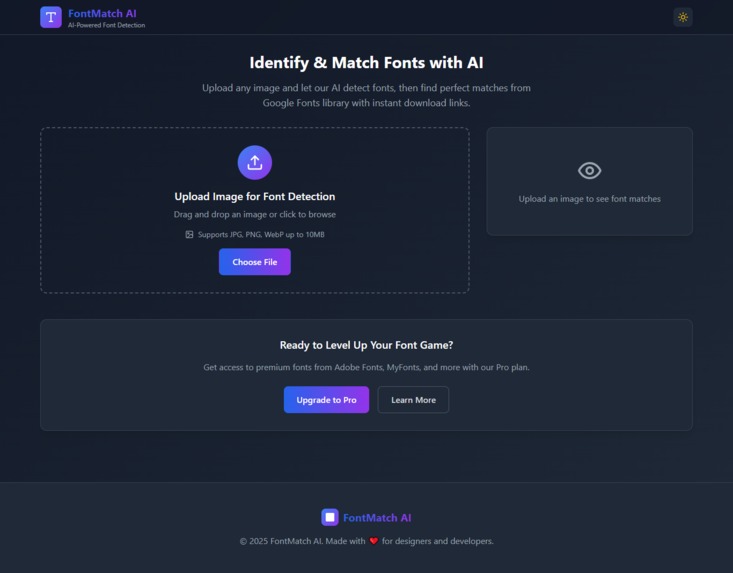 FontmatchAI – screenshot 1