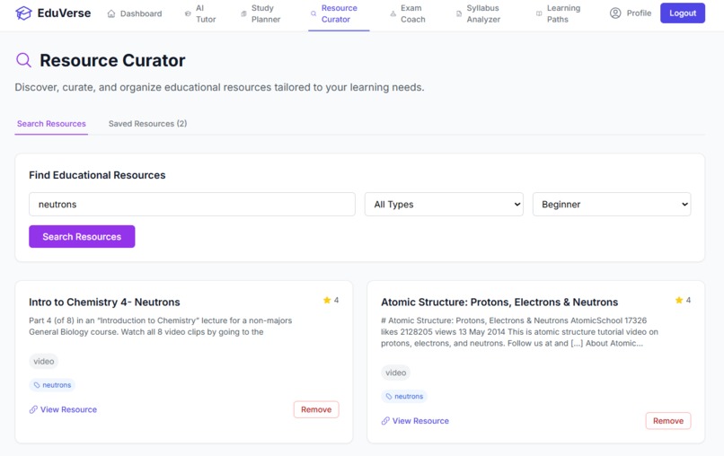 EduVerse – screenshot 3