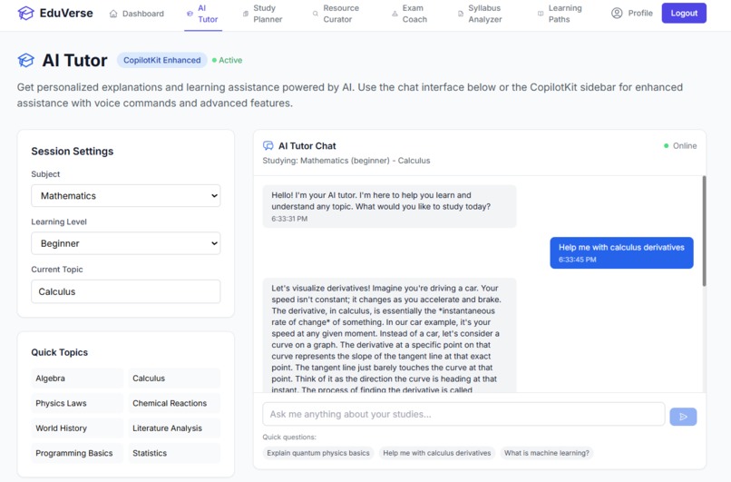 EduVerse – screenshot 4