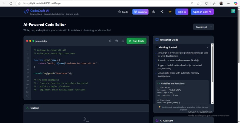 CodeCraft AI – screenshot 1