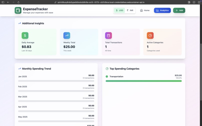 Expense Tracker Web App – screenshot 6