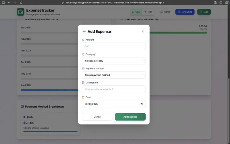Expense Tracker Web App – screenshot 8