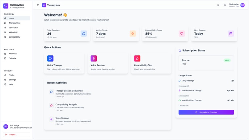 Therapyship | AI Relationship Therapy Platform – screenshot 2