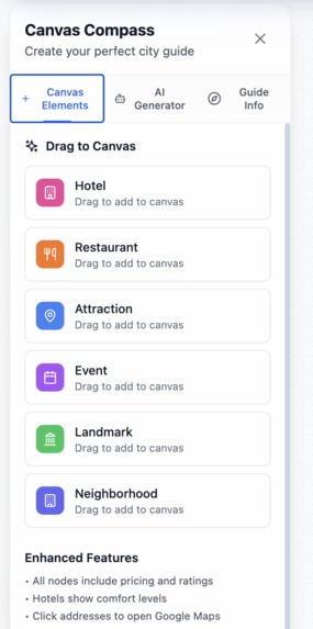 Canvas Compass: Visualize Your Perfect Trip, Powered by AI – screenshot 3