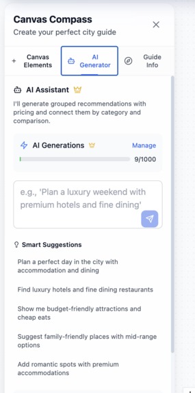 Canvas Compass: Visualize Your Perfect Trip, Powered by AI – screenshot 4