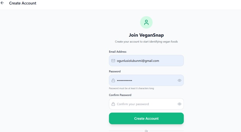 Food Calorie Estimation App (VeganSnap) – screenshot 6
