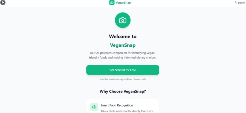 Food Calorie Estimation App (VeganSnap) – screenshot 9