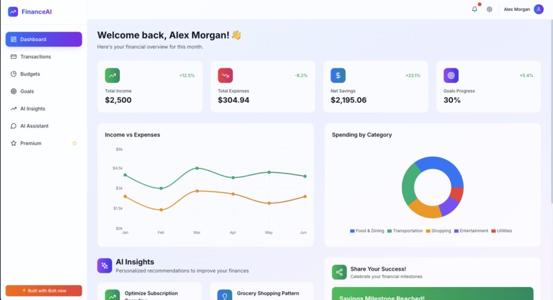 FinanceAI – screenshot 1